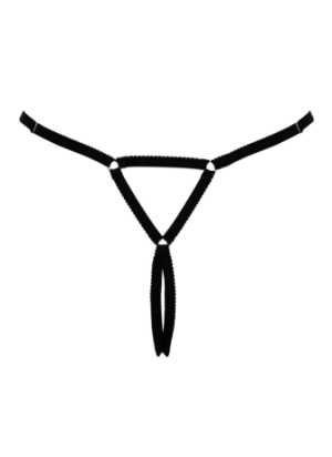 String bijou ouvert noir glamour - Cottelli